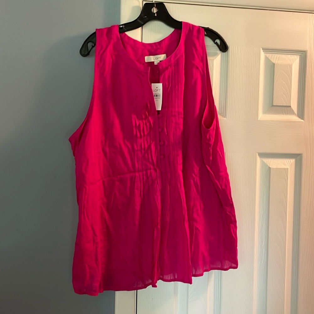 Brand new with tags! Loft pink top size XXL